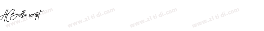 ABella script字体转换